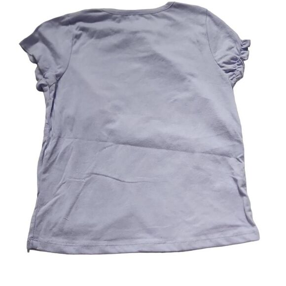 Disney Frozen Girls Size 5 Purple Short Sleeve Shirt - Picture 3 of 4